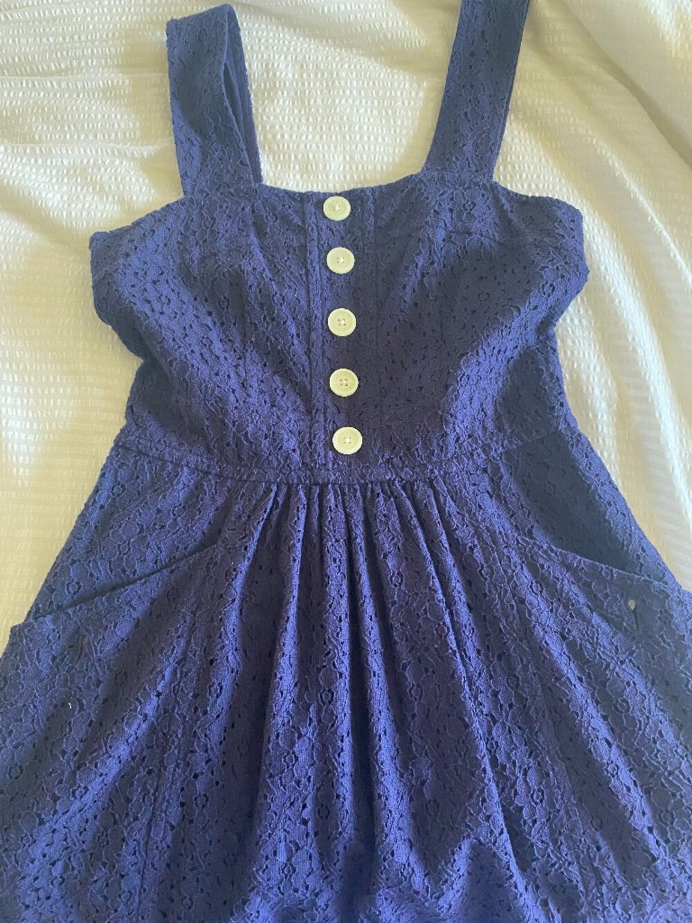 Marc by Marc Jacobs blue eyelet sundress 500 Days of Summer dress - Picture 3 of 6